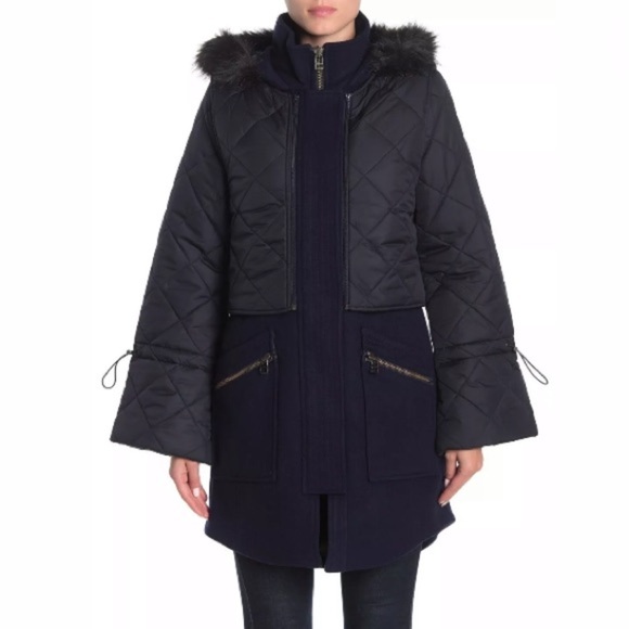 Joie Wool Coat Hetal Removable Vest NWT $595 - Picture 1 of 8